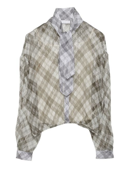 Camicia Grigio/verde/bianco Fabiana Filippi | TPD222W320D4676141